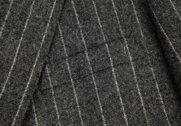 Papas Mallalieu Wool Stripe 2B Jacket Gray Size 48M