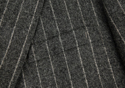 Papas Mallalieu Wool Stripe 2B Jacket Gray Size 48M