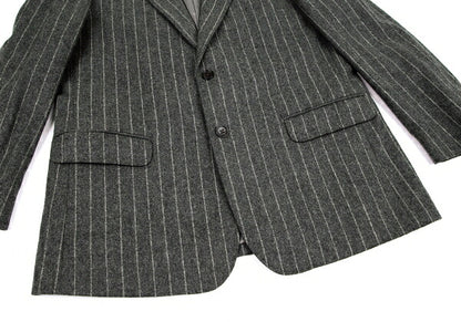 Papas Mallalieu Wool Stripe 2B Jacket Gray Size 48M