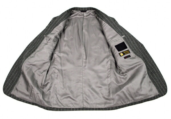 Papas Mallalieu Wool Stripe 2B Jacket Gray Size 48M