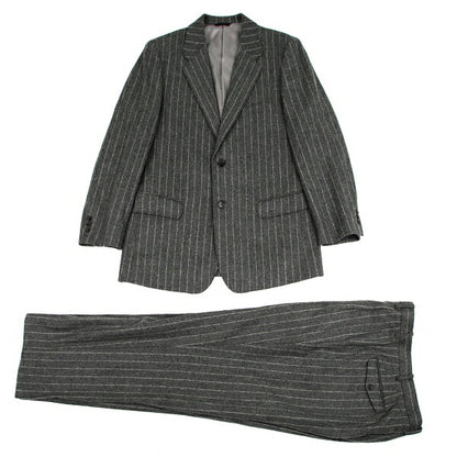 Papas Mallalieu Wool Stripe 2B Jacket Gray Size 48M