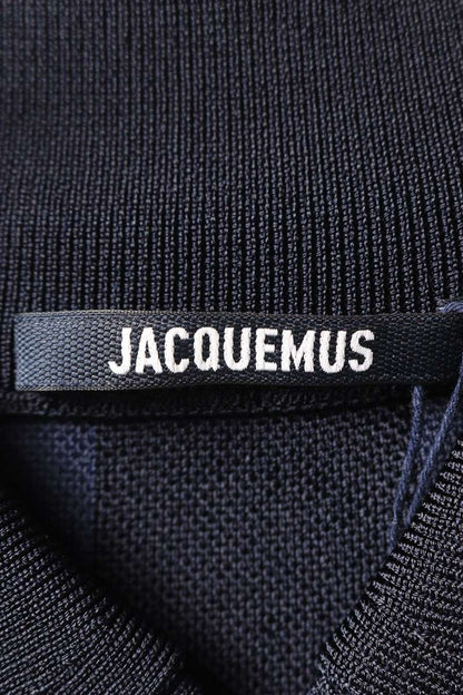 JACQUEMUS 25SS Back Logo Embroidered S/S Polo Navy Size XL