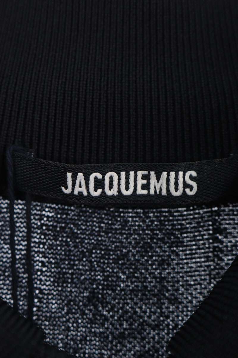 JACQUEMUS 25SS Back Logo Embroidered S/S Polo Navy Size L