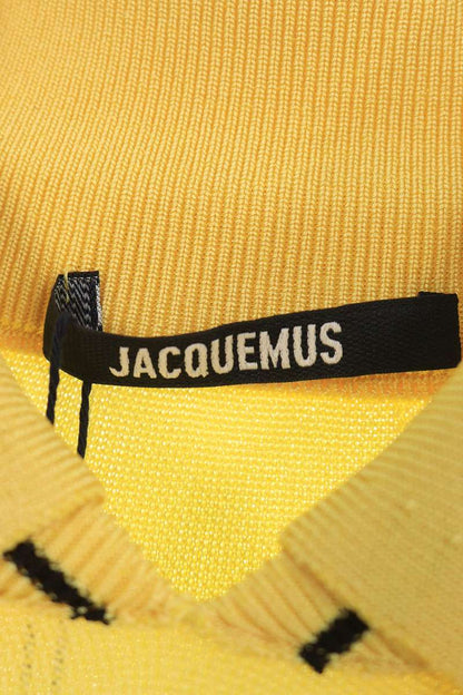 JACQUEMUS 25SS Back Logo Embroidered S/S Polo Yellow Size S