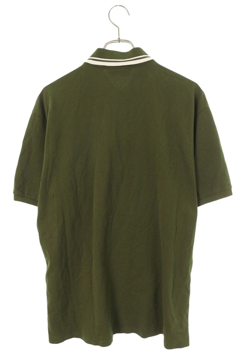GUCCI Logo Embroidered Pocket Polo Shirt Olive Size XL