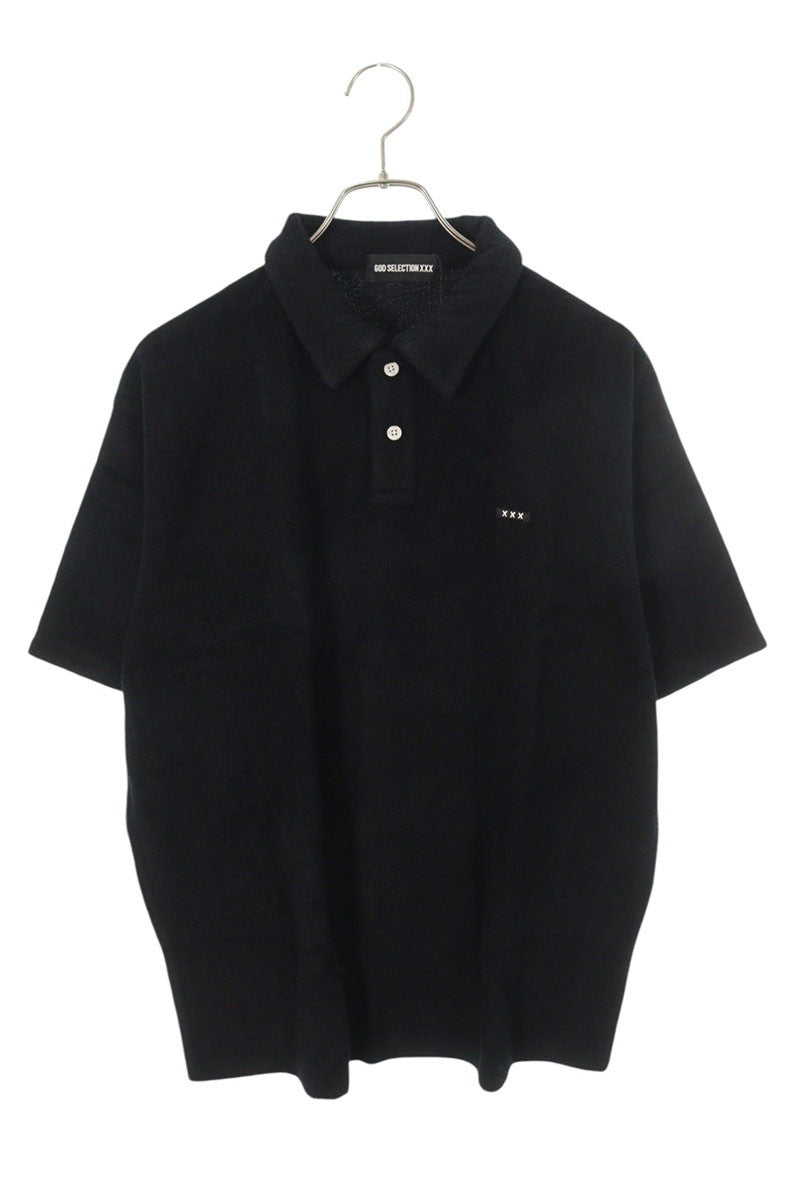 GOD SELECTION XXX Short Sleeve Polo Shirt Black Size M