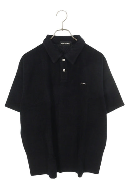 GOD SELECTION XXX Short Sleeve Polo Shirt Black Size M