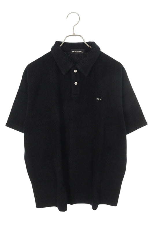 GOD SELECTION XXX Short Sleeve Polo Shirt Black Size M