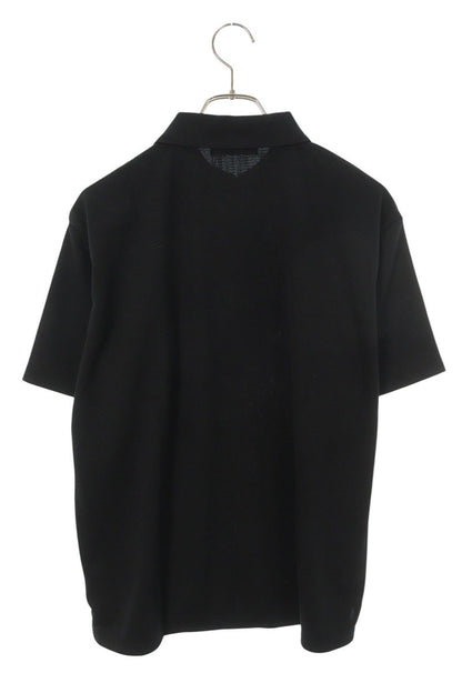 GOD SELECTION XXX Logo Patch Short Sleeve Polo Black Size S