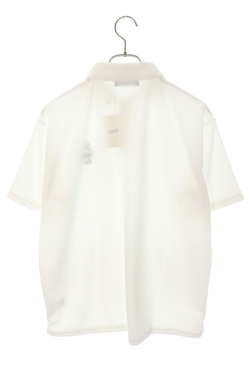 GOD SELECTION XXX Logo Embroidered SS Polo White Size S