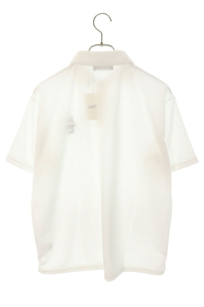 GOD SELECTION XXX Logo Embroidered SS Polo White Size S