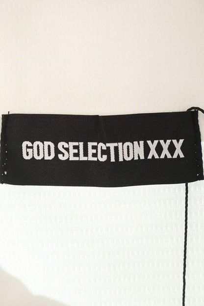 GOD SELECTION XXX Logo Embroidered SS Polo White Size S