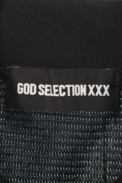 GOD SELECTION XXX Logo Embroidered SS Polo Black Size S