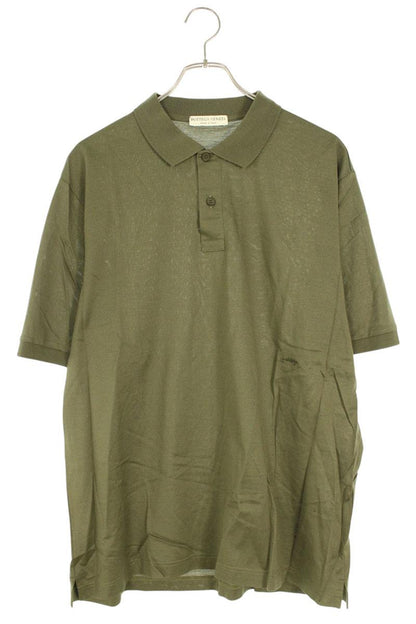 Bottega Veneta Cotton Short Sleeve Polo Shirt Green Size XXL