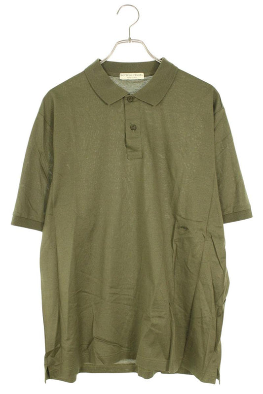 Bottega Veneta Cotton Short Sleeve Polo Shirt Green Size XXL