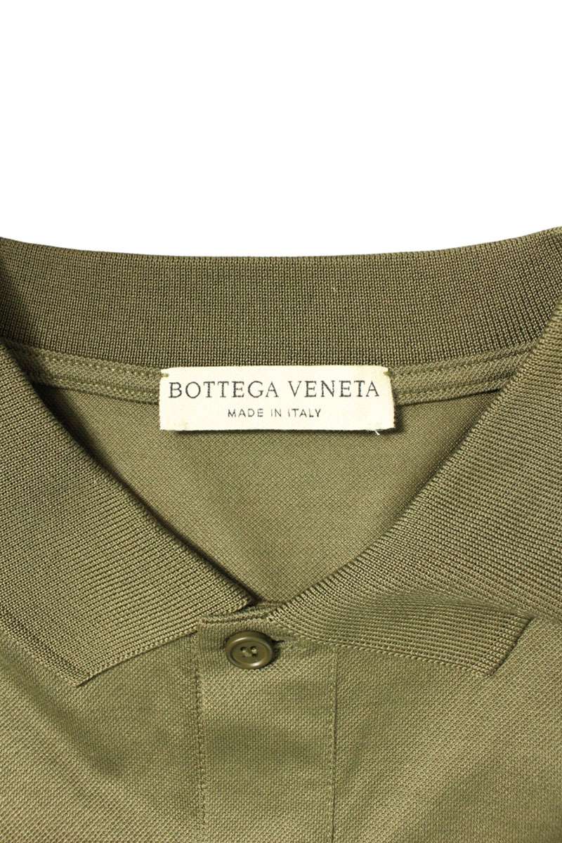 Bottega Veneta Cotton Short Sleeve Polo Shirt Green Size XXL