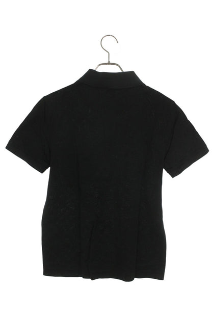 Louis Vuitton 17SS Logo Embroidered Short Sleeve Polo Shirt Black Size XXS
