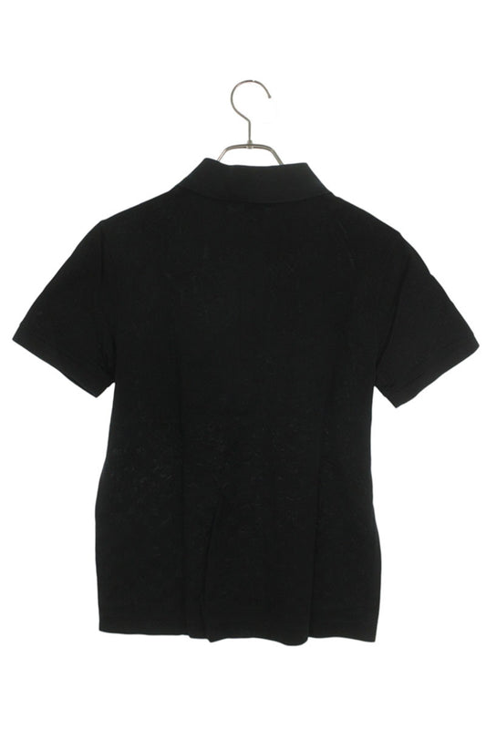 Louis Vuitton 17SS Logo Embroidered Short Sleeve Polo Shirt Black Size XXS