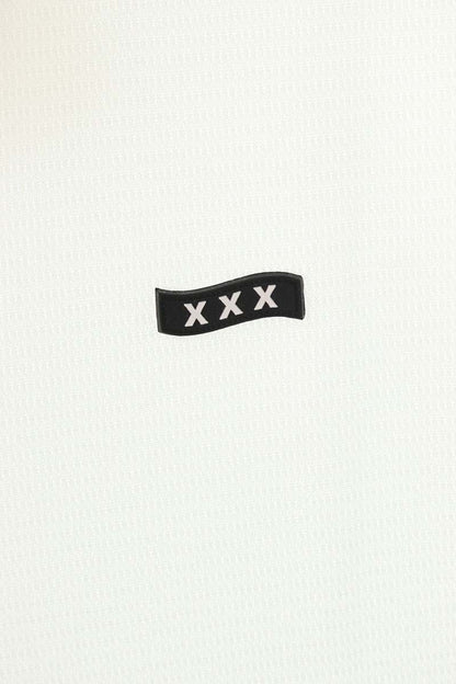 GOD SELECTION XXX Logo Patch Short Sleeve Polo White Size M