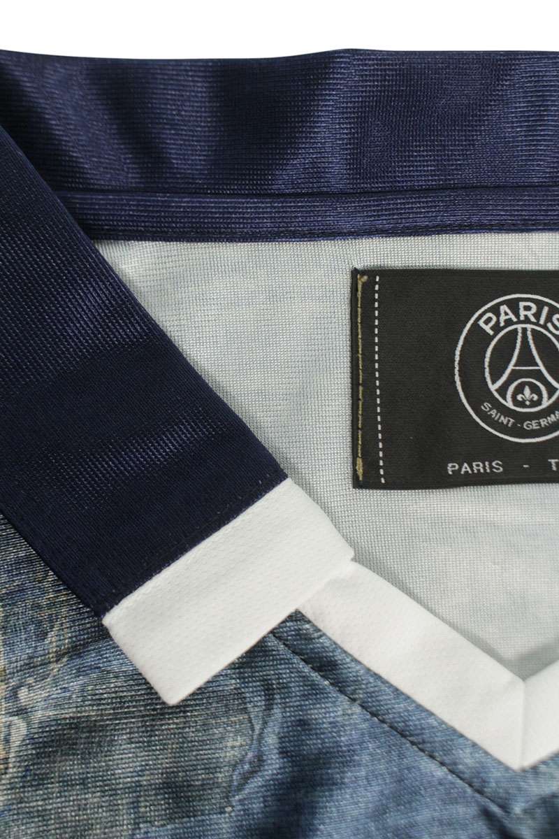 Paris Saint-Germain Polyester Game Shirt Polo Blue Size XL