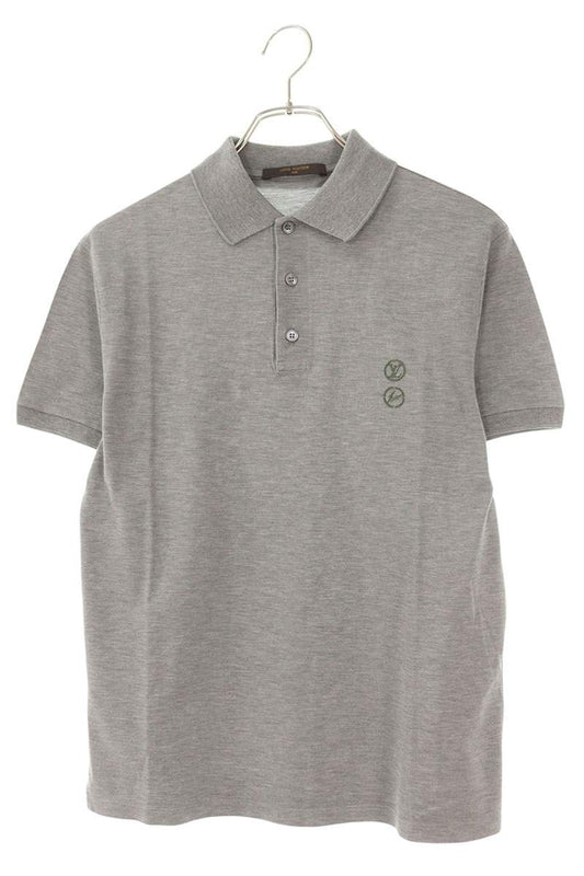 Louis Vuitton x Fragment Design Logo Embroidered Short Sleeve Polo Shirt Size XS