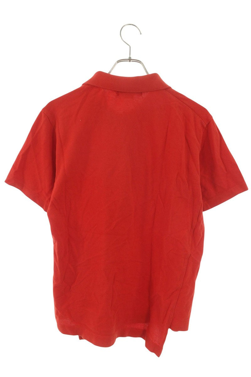 Comme des Garcons x Lacoste Patchwork Short Sleeve Polo Shirt Red Size L