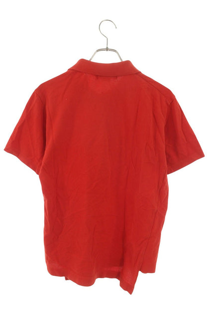 Comme des Garcons x Lacoste Patchwork Short Sleeve Polo Shirt Red Size L