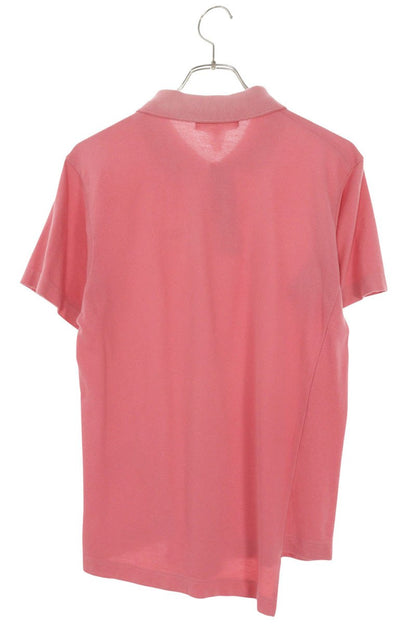 CDG Shirt x Lacoste Asymmetrical Polo Pink Cotton Size S