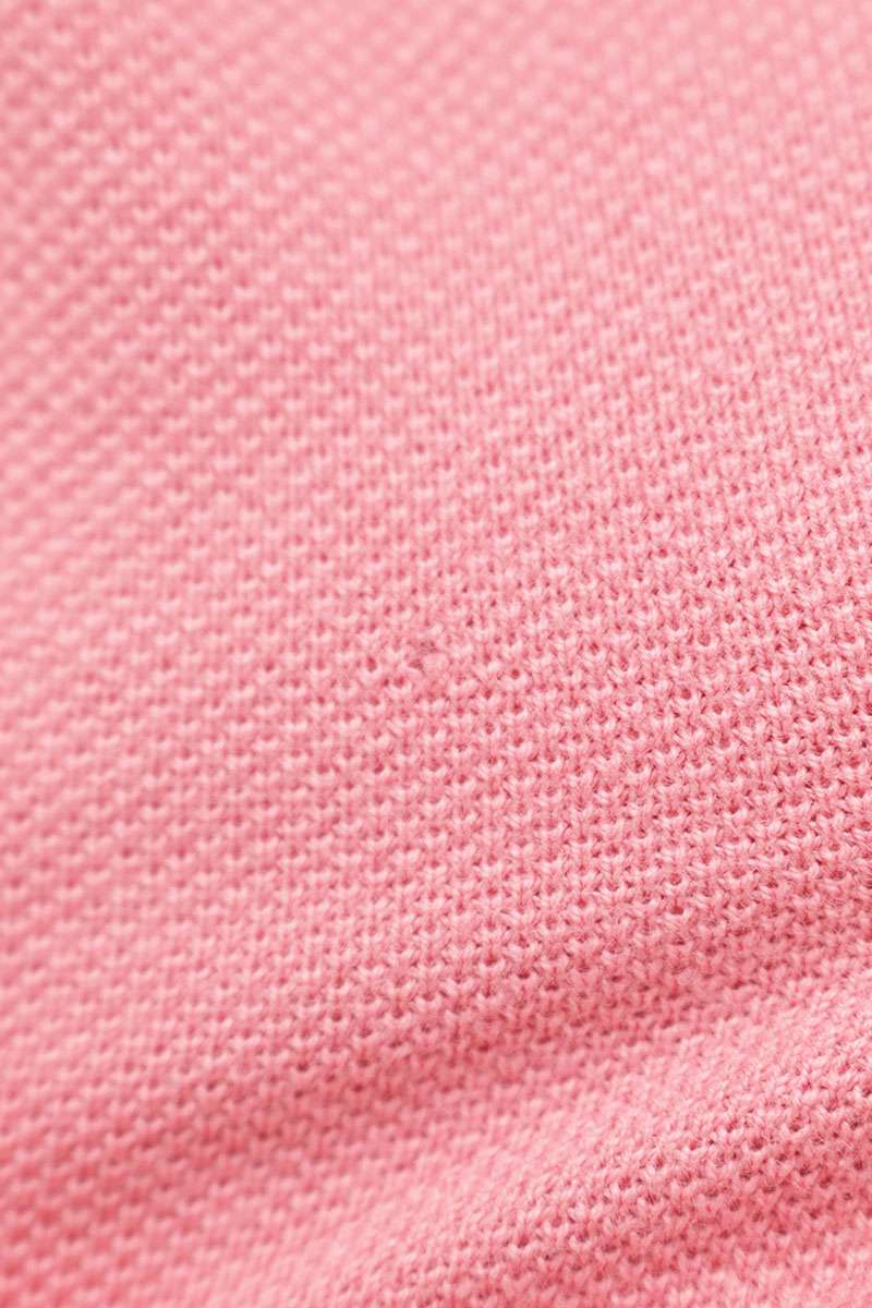 CDG Shirt x Lacoste Asymmetrical Polo Pink Cotton Size S