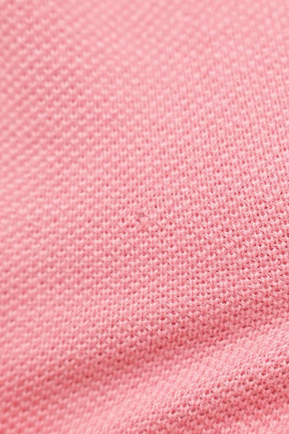 CDG Shirt x Lacoste Asymmetrical Polo Pink Cotton Size S