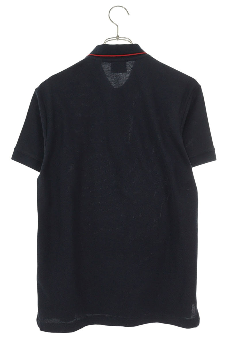 Burberry Monogram Embroidered Polo Shirt Navy Size XS