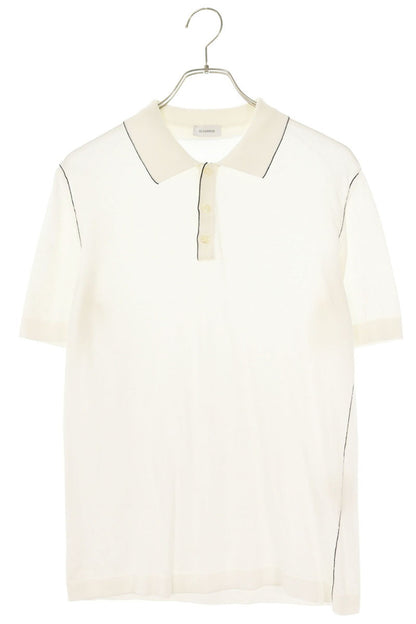 JILSANDER Cotton Short Sleeve Polo Shirt White Size M
