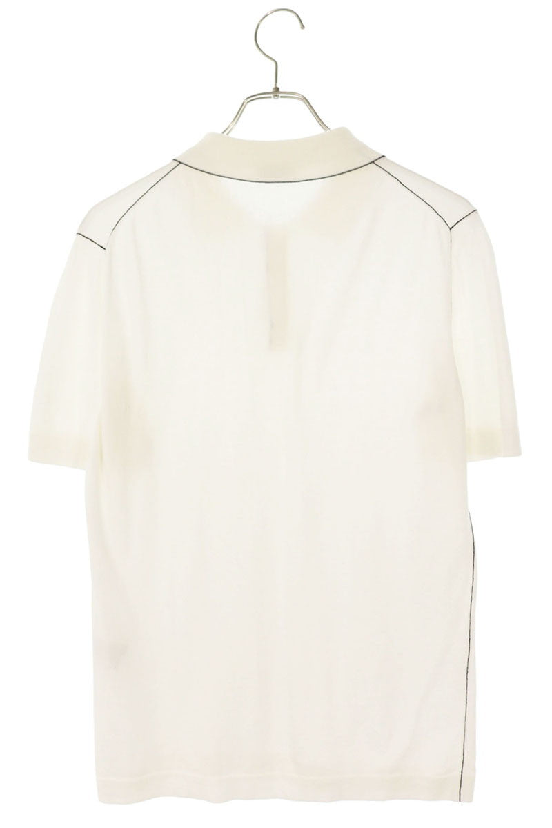 JILSANDER Cotton Short Sleeve Polo Shirt White Size M