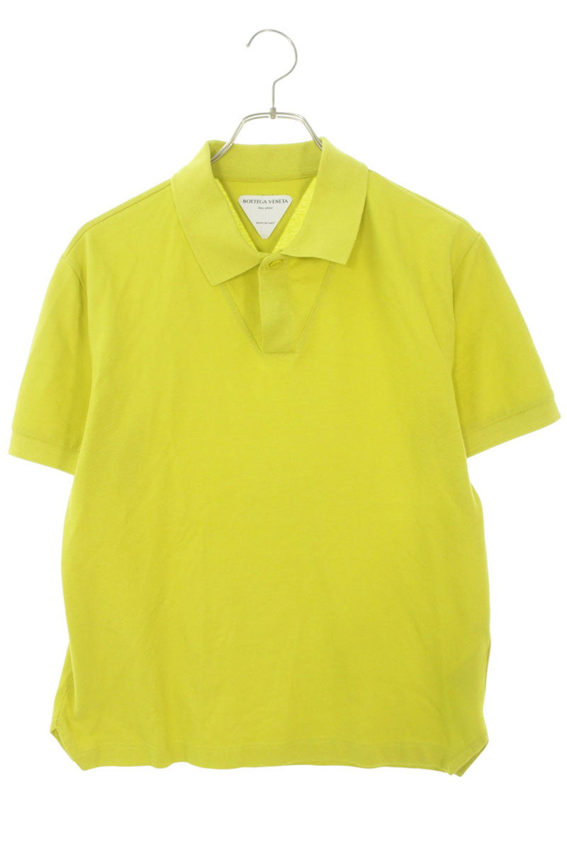 BOTTEGA VENETA 20AW Cotton Polo Shirt Yellow Size S