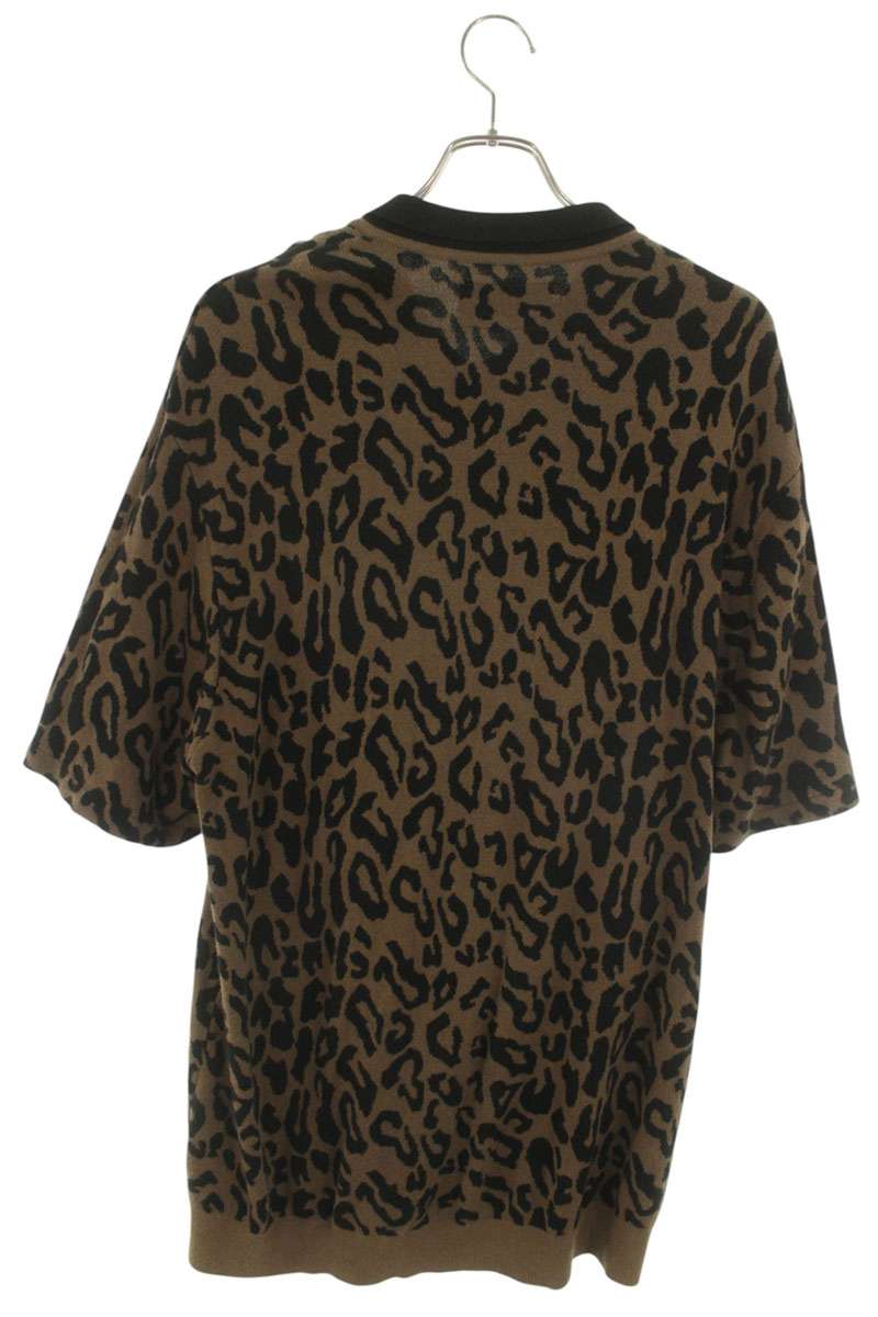 WACKO MARIA Leopard Print Polo Shirt Multi Size L
