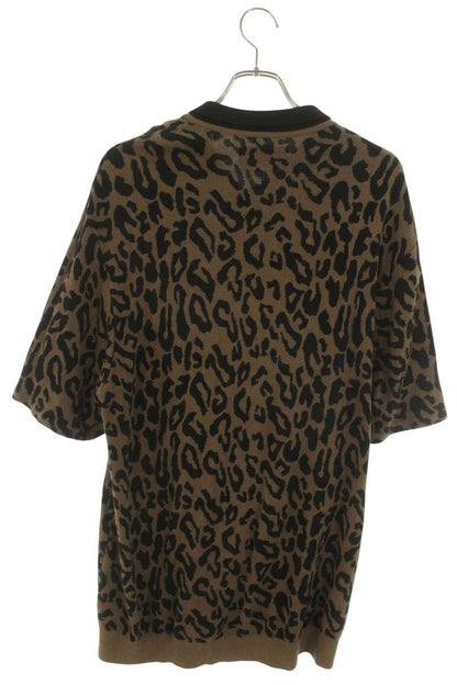 WACKO MARIA Leopard Print Polo Shirt Multi Size L