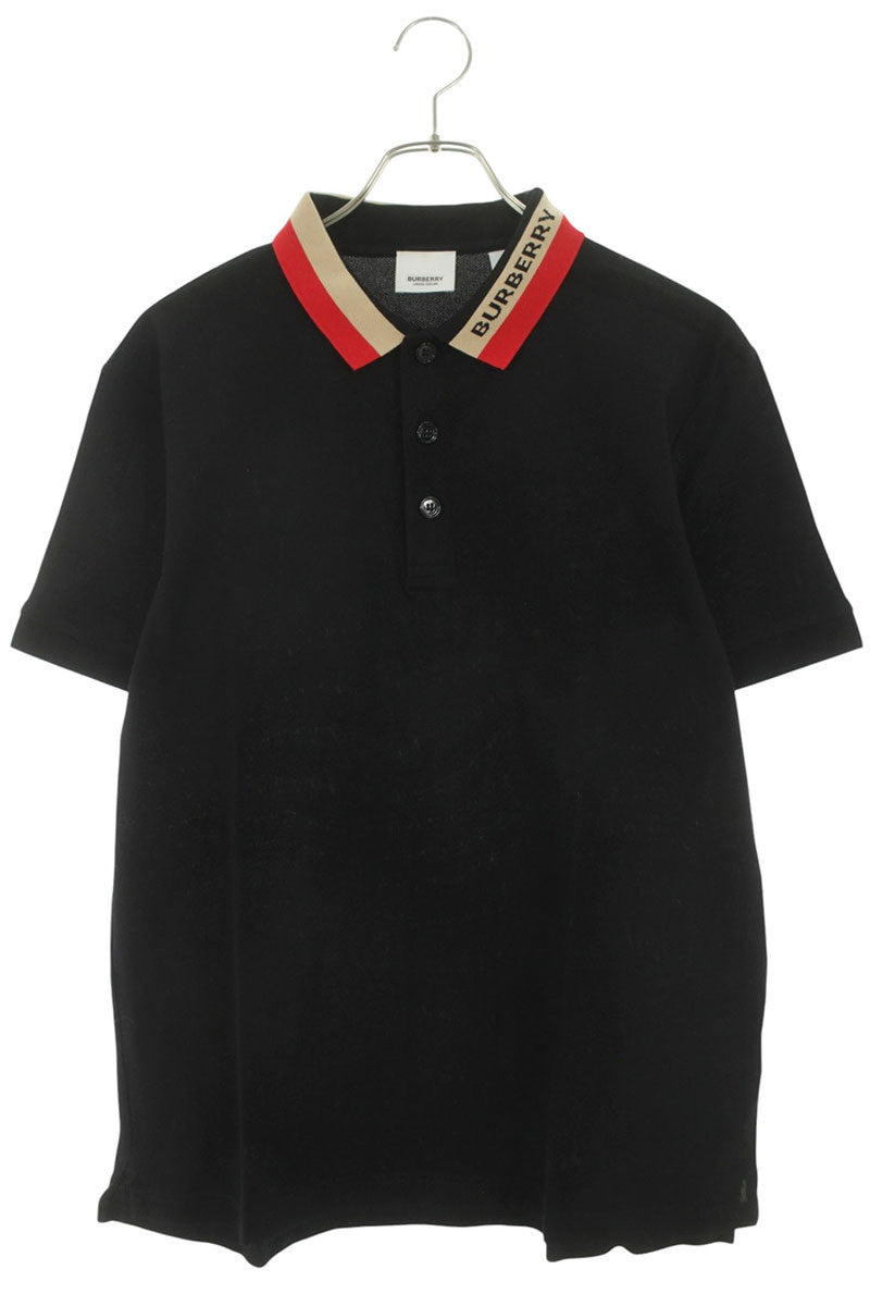 Burberry Collar Logo Polo Shirt Black Size L