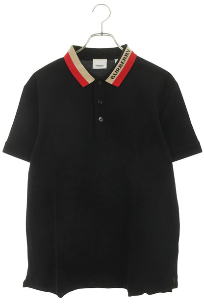Burberry Collar Logo Polo Shirt Black Size L