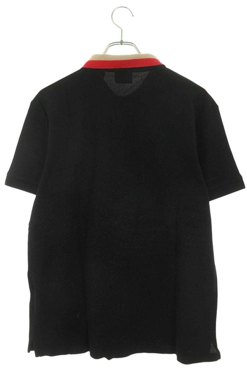 Burberry Collar Logo Polo Shirt Black Size L