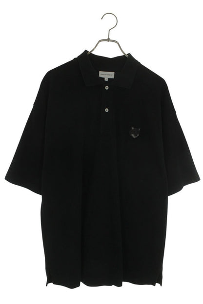 MAISON KITSUNE Cotton Patch Short Sleeve Polo Shirt Size M
