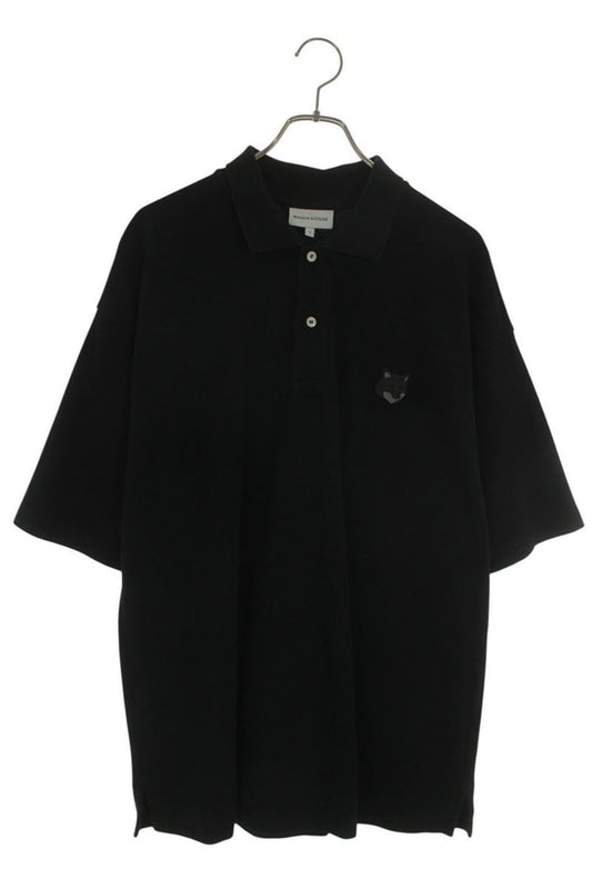 MAISON KITSUNE Cotton Patch Short Sleeve Polo Shirt Size M