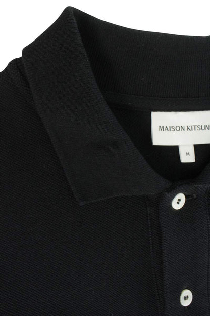 MAISON KITSUNE Cotton Patch Short Sleeve Polo Shirt Size M