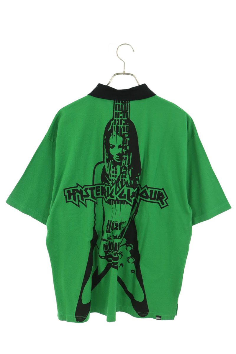 H.HYSTERIC GLAMOUR Metal Guide S/S Polo Multi Size M