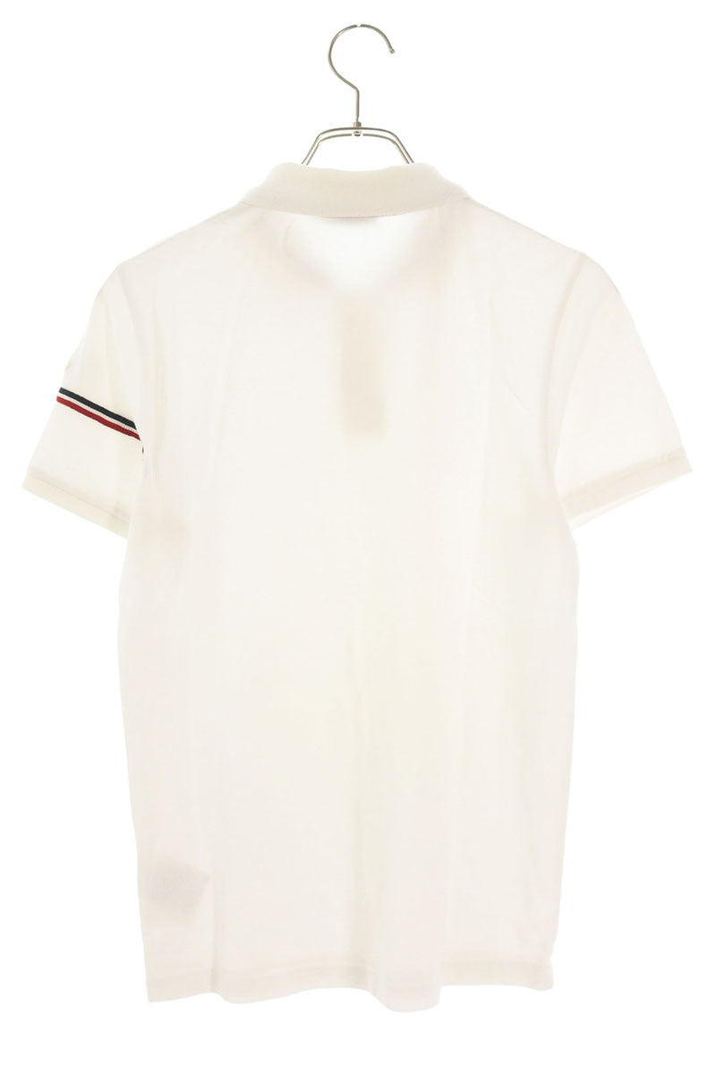 MONCLER Sleeve Logo Polo White Size XS