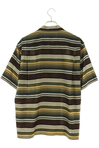 Sacai Horizontal Stripe Polo Khaki Size 1