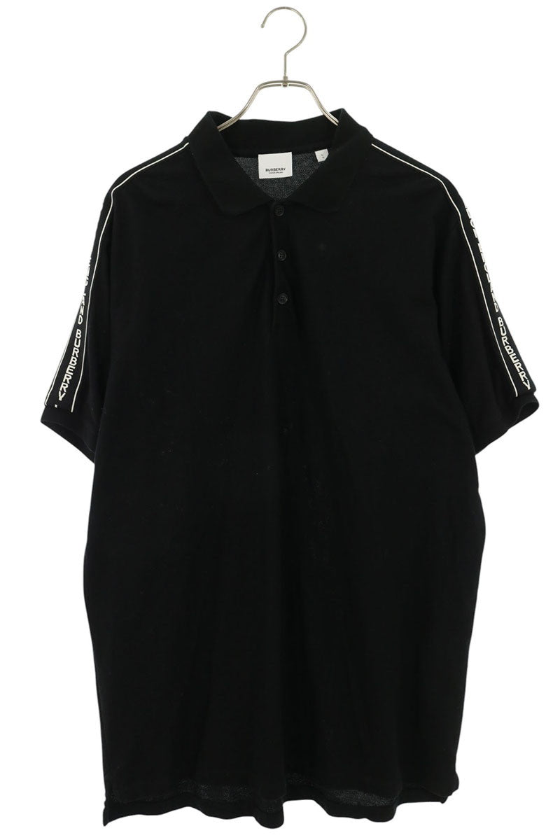Burberry 19SS Black Arm Line Short Sleeve Polo Shirt Size L