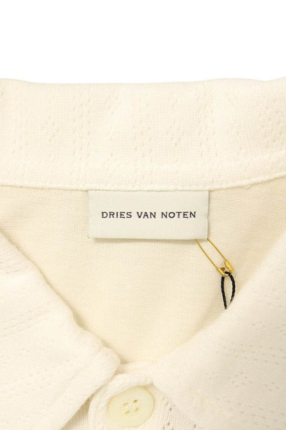 DRIES VAN NOTEN 26SS Cotton Mesh Short Sleeve Polo Size M