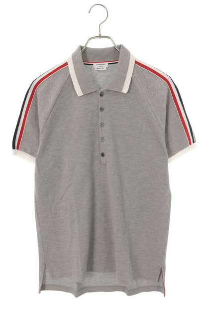 THOM BROWNE 3-Stripe Cotton Short Sleeve Polo Size 1