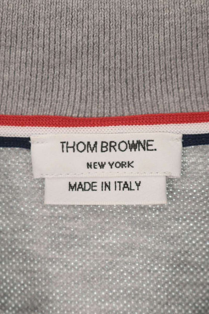 THOM BROWNE 3-Stripe Cotton Short Sleeve Polo Size 1