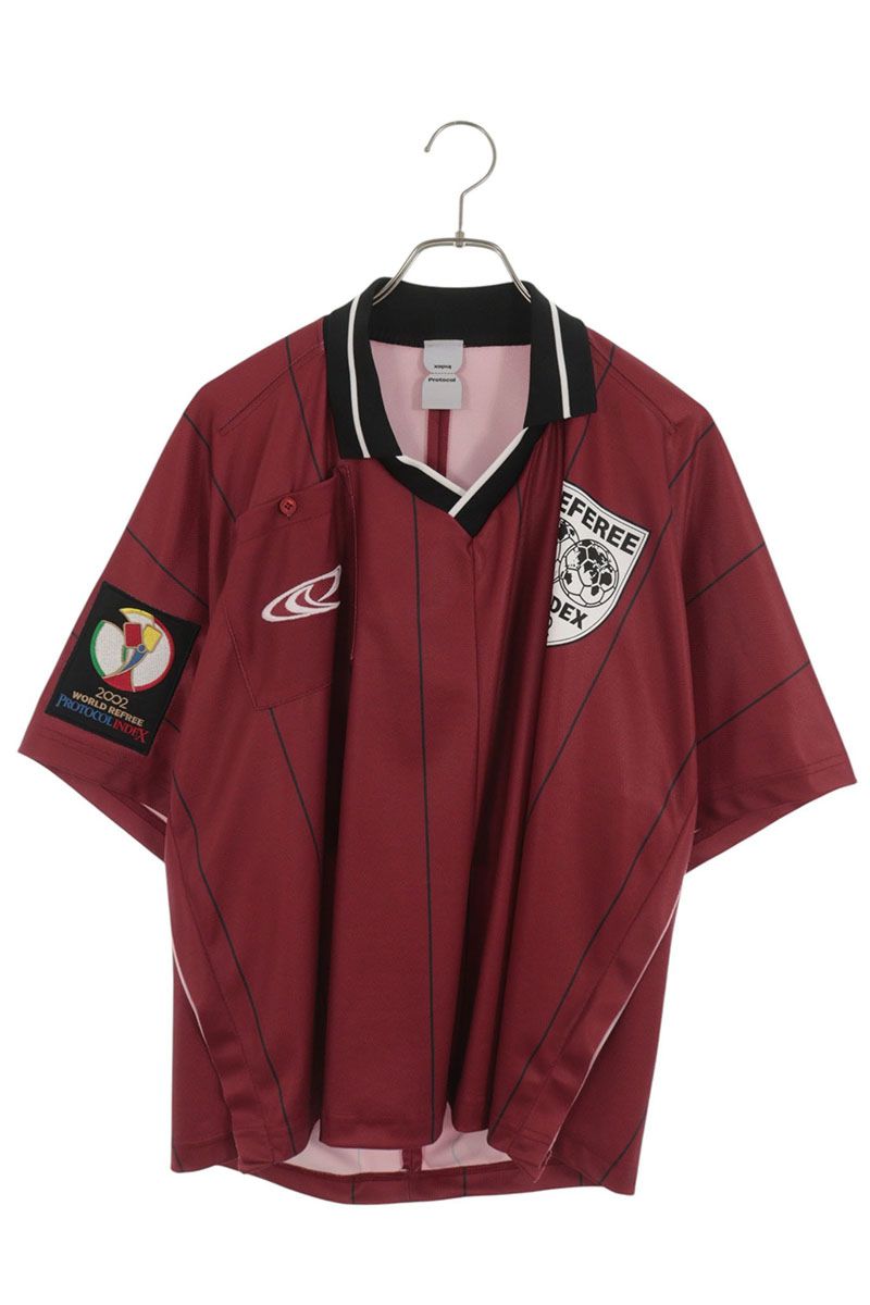 Protocol Index Patch Polo Shirt Bordeaux Size 2